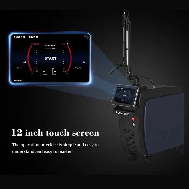 Professional Picosecond Laser Pico Laser Q Switch Nd Yag Laser 1064nm 532nm 755nm Tattoo Removal Anti-Aging Wash Eyebrows