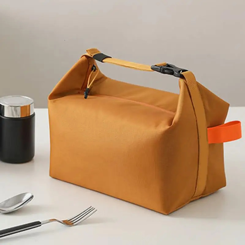 Ship from US Adult Lunch Bag Adults Portable Lunchbox Yellow Cooler Reusable Tote Food Warmer For Outdoors 250227FBB