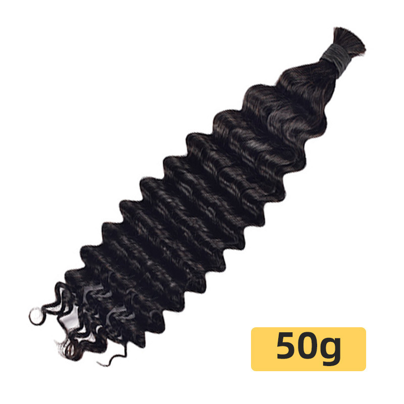 Nabi Boho Braids Human Hair 27/350 Blend Deep Wave Hair Bulk Brazilian Human Hair for Bohemian Braiding 241113
