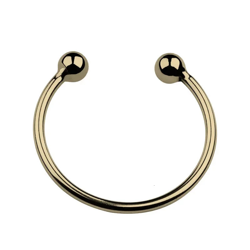 Dual Ball Gold Color Stainless Steel Cock Head Glans Penis Ring Sex Increase Orgasm Sex Toy Products Delay Ejaculation Lock Ring 250227