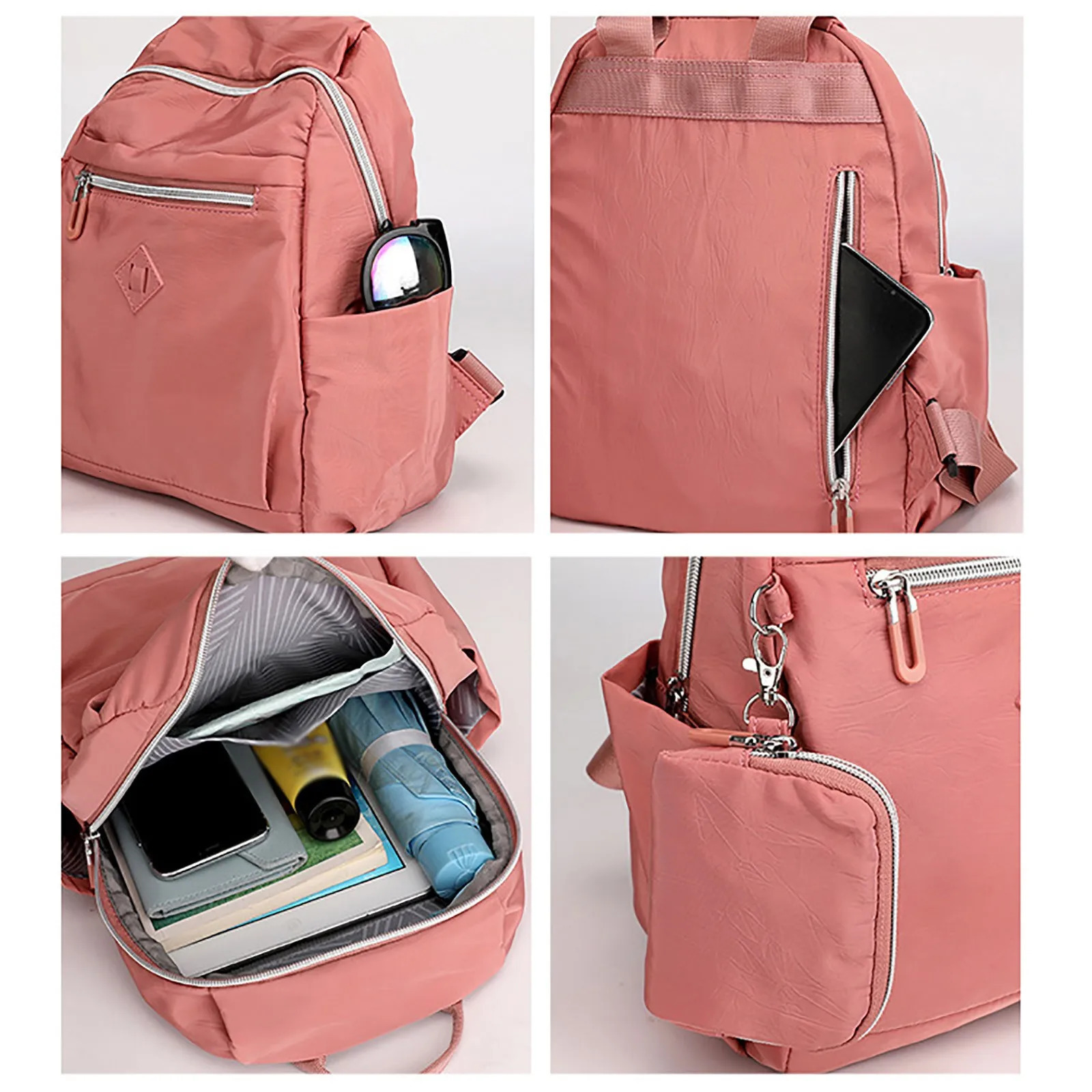 Ship from US Lug Backpack Large Capacity Womens Fashion Travel Bag with Wheels 250227FBB