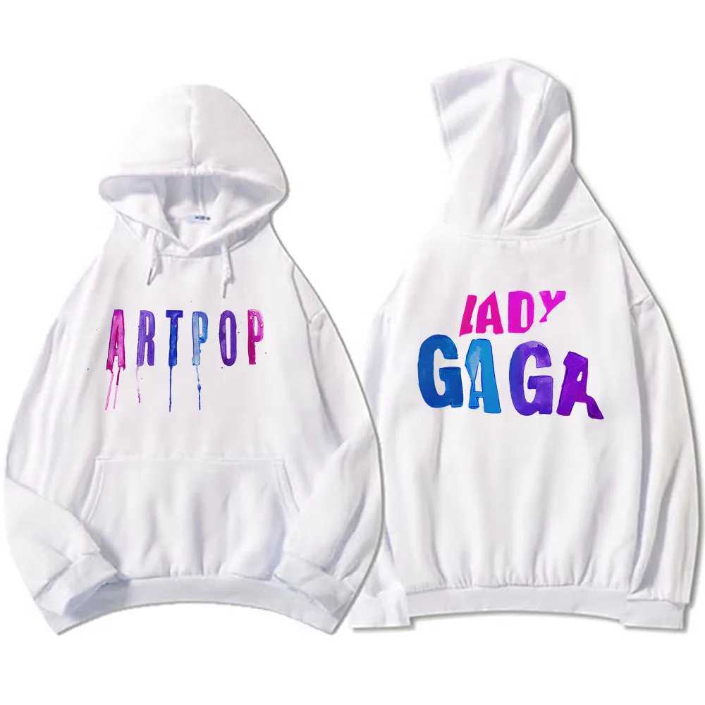 Strtwear Men Clothes ARTPOP Lady-Gaga Hoodies Hip Hop Winter Hooded Sweatshirts Graphic Printing Pullovers Casual Unisex Hoody X250227