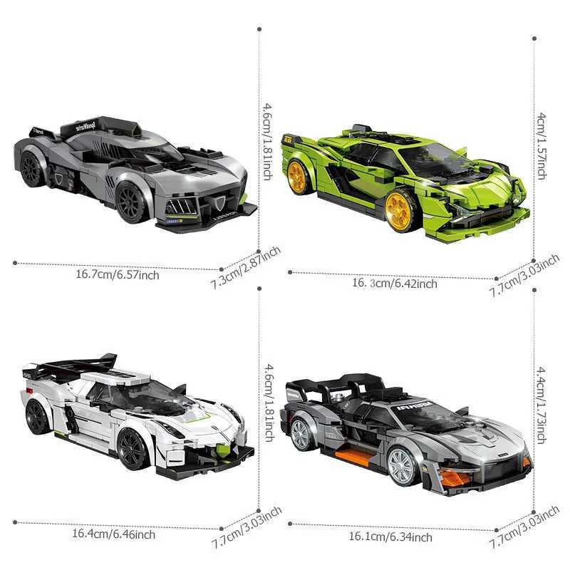 SEMBO Speed Sports Car Assemblage Building Blocks MOC Racing Vehicle Models Car Construction Set Kids Toys for Boys Holiday Gift Y250227