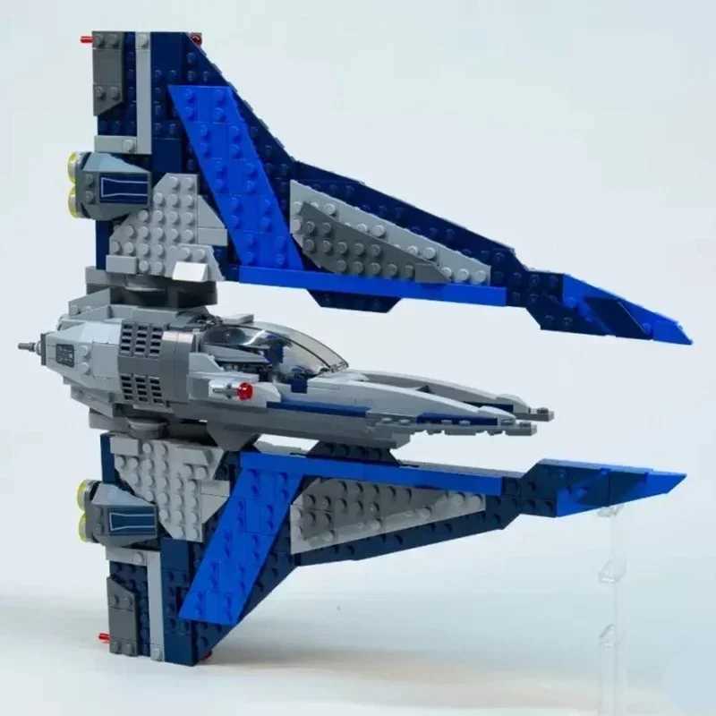 75316 Cpatible Mandrian Starfighter 544PCS with 3 Dolls Space Fighter Spaceship Model Adte Sets Building B Toy Gifts Y250227