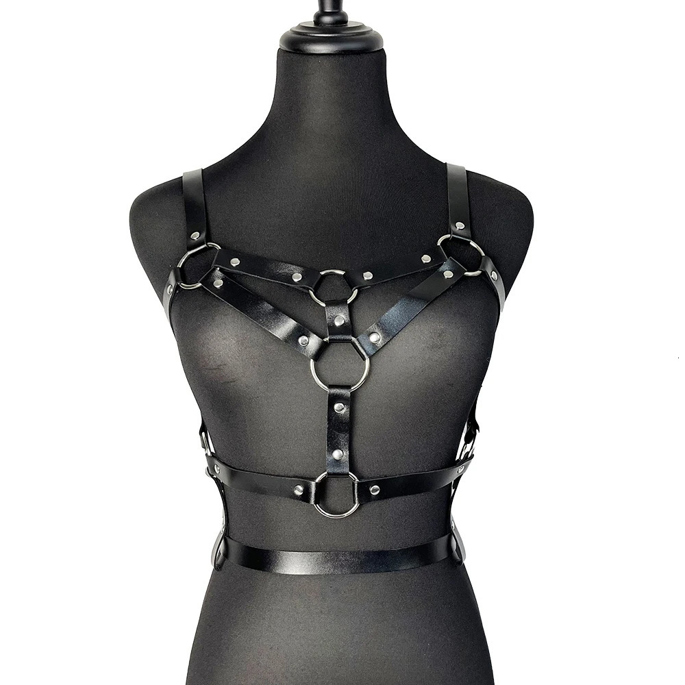 Women Underwear Chest Harness BDSM Lingerie Sexy Choker Top Bondage Gothic Fetish Clothes Body Bra Mature Harajuku Stockings 250227