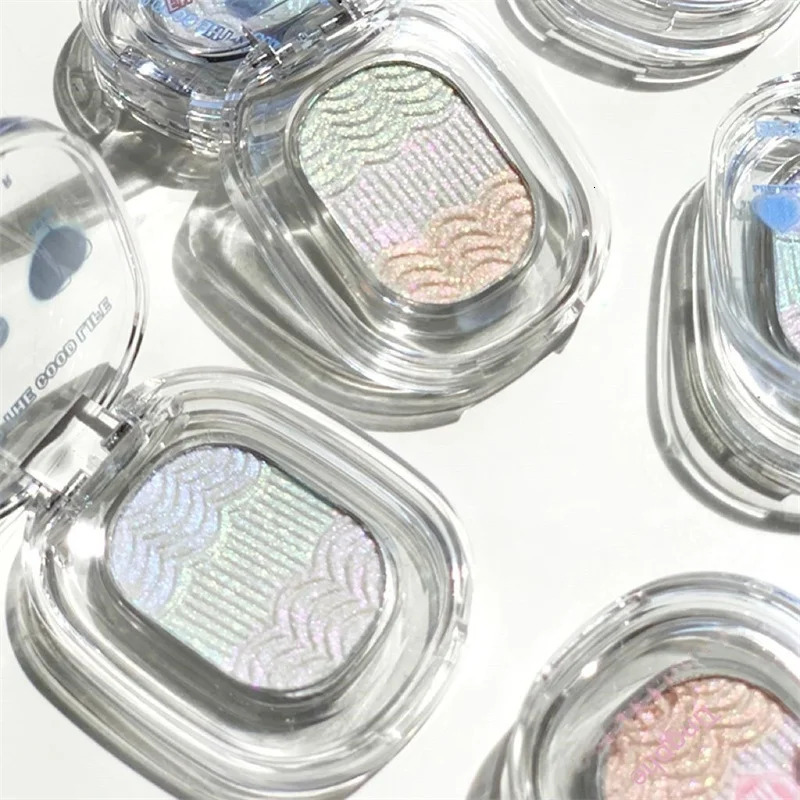 Gradient Glitter Eyeshadow Cream Diamond Face Highlighter Mashed Potato Shiny Crystal Brightening Highlight Makeup Waterproof 250219