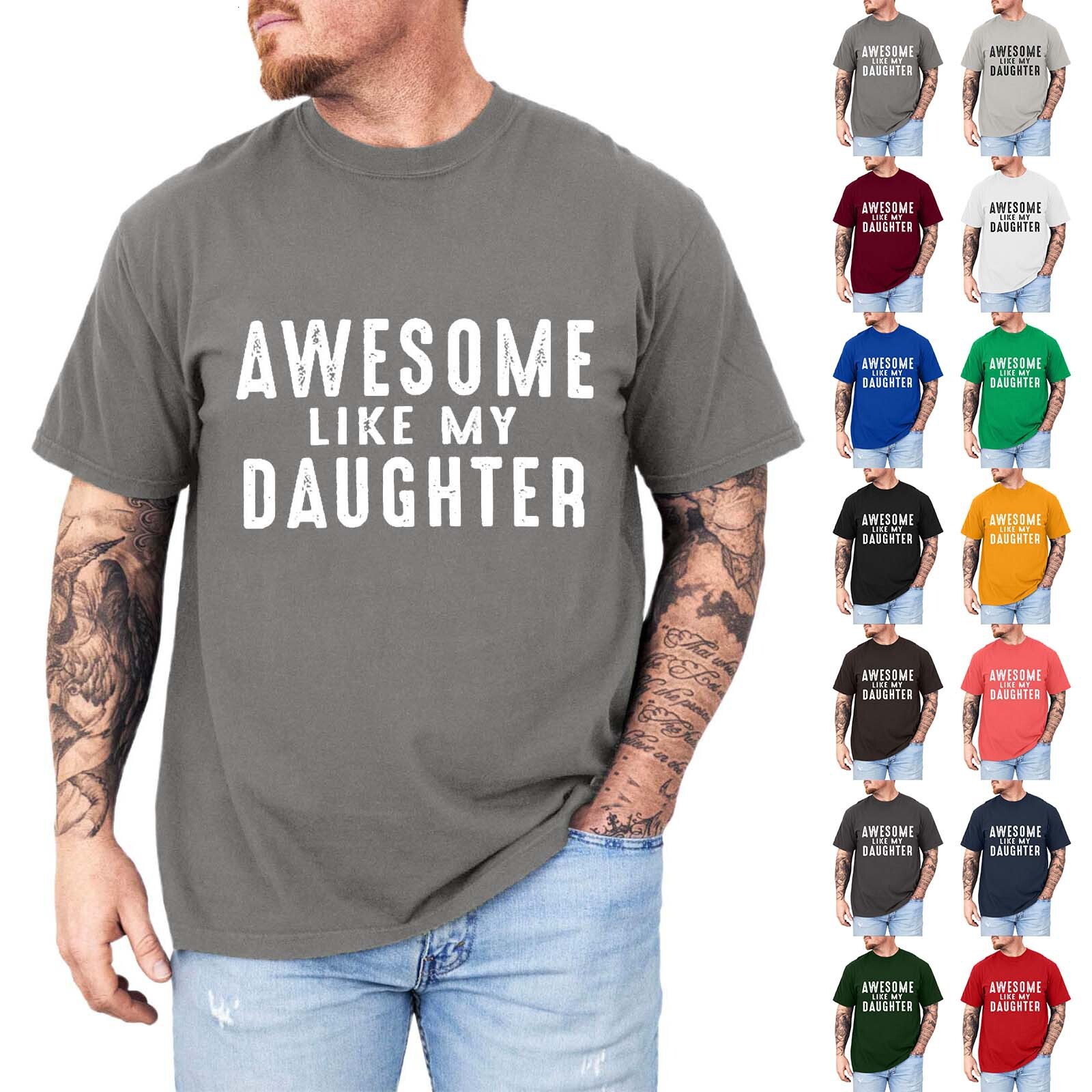 Designer's Summer 2025 New T-shirt With Digital Printed Alphabet Street Casual Loose Men's Short Sleeves