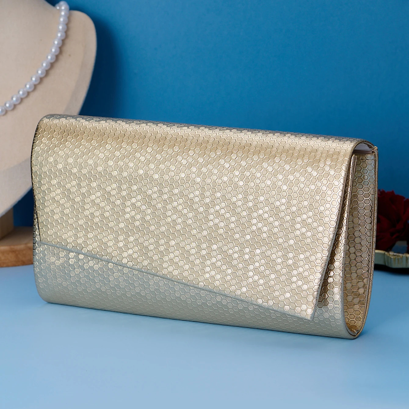 Womens Dinner Clutch print bag Fashion Evening gown Bag Banquet Party storage Metal chain shoulder 250226