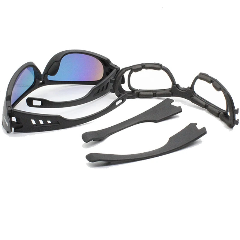 Daisy C6 Polarized Glasses CS Army Tactical Motorcycle Hunting Shooting Airsoft Bullet-proof Military C5 Goggles with 4 Lens Kit 250224