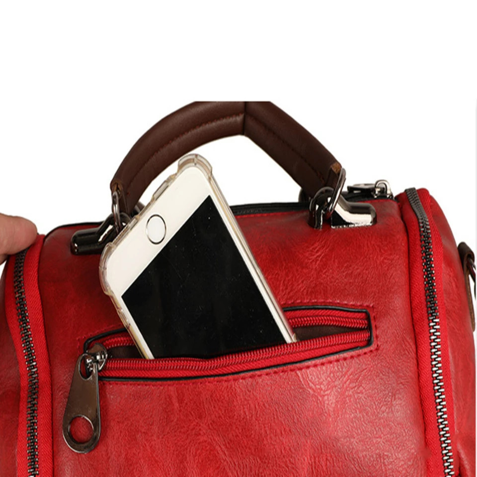 Ship from US Vintage Boston Flower Decor Crossbody Bag Portable Double Handle Pillow 250227FBB