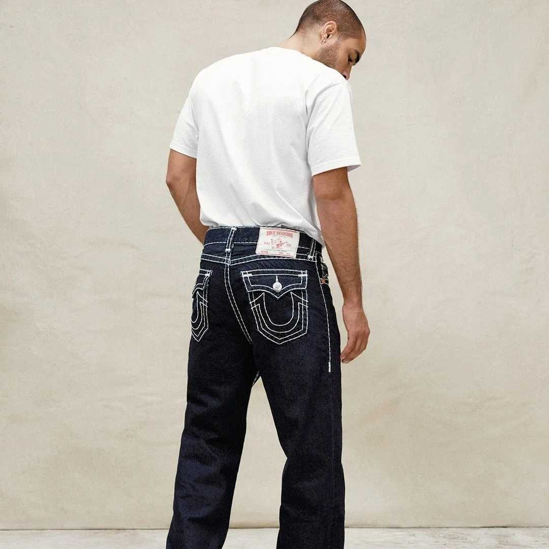 Harajuku New Buddha Y2k Jeans High Waist Straight Leg Wide Leg baggy jeans Denim Black Cargo Pants Gothic Men Clothing X250227