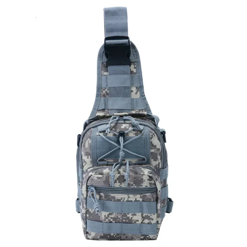 Ship from US Field mountaineering army camouflage waterproof single shoulder diagonal cross outdoor tactical messenger bag mens breast 250227FBB