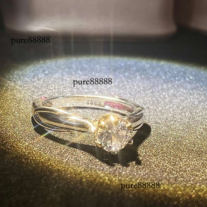 Pure Gold Ring for Women Natural Moissanit Rings with Gemstones Beautiful Jewelry Couples Wedding Accessories New Trend 2023