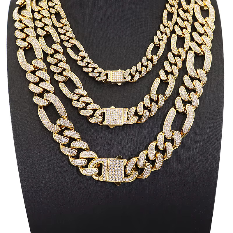Stainless Steel Franco Wholesale Hip Hop Bg 14k Gold Moissanite Cuban k Chain Necklace for Men Women
