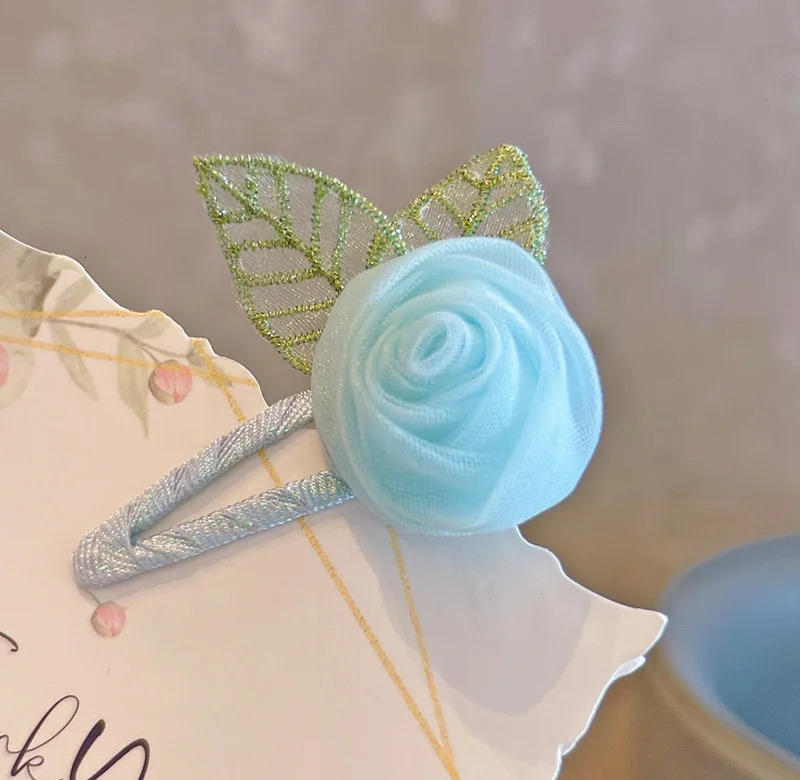 30pcs rose Flower Hair Ties scrunchie rubber band female tying hair rope scrunchies kids girls hair accessories 250227
