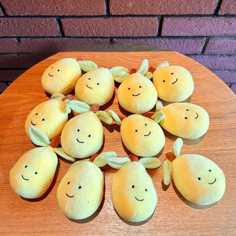 Cute Lemon Plush Toy Chain Fruit Vegetable Doll Pendant Key Ring Backpack Charms Car Bag Decor Free shipping