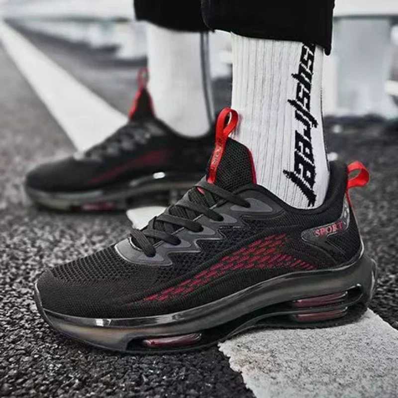 Black Green Men Sneakers Running Boots NEW top Outdoor Jogging Sports Shoes Mesh Breathable Cushioning Basket Footwear M Big Size 45 Z250224