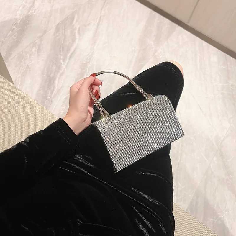 New Arrival Shiny Wedding Clutch Handbag for Women Girls Glitter KTV Shoulder Bag Wedding Purses Dating Bag All-matching Evening Bag T250227
