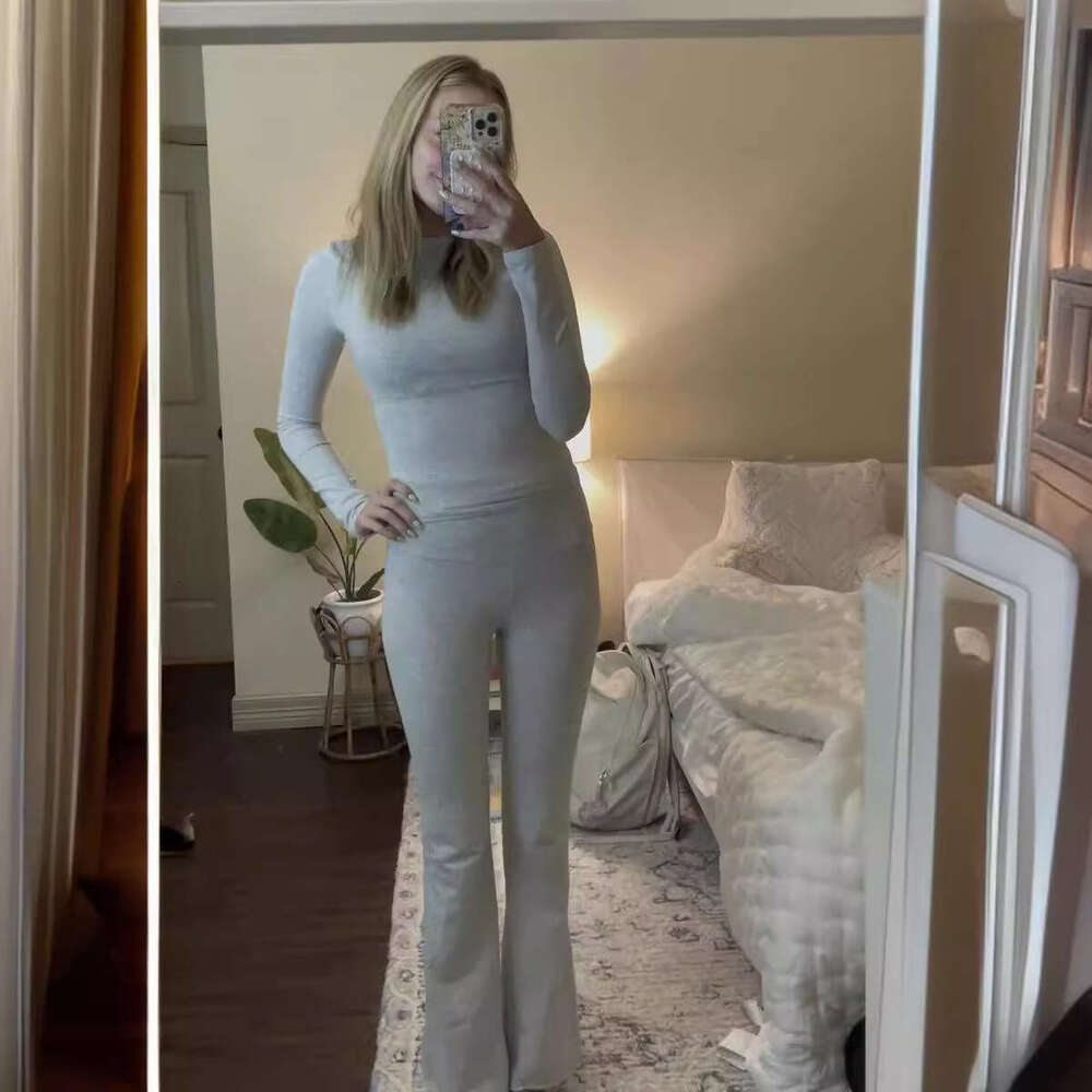 European American autumn women's clothing, high-end fashion, Hong Kong style retro two-piece solid color set, 2025 new style, chic and elegant cl