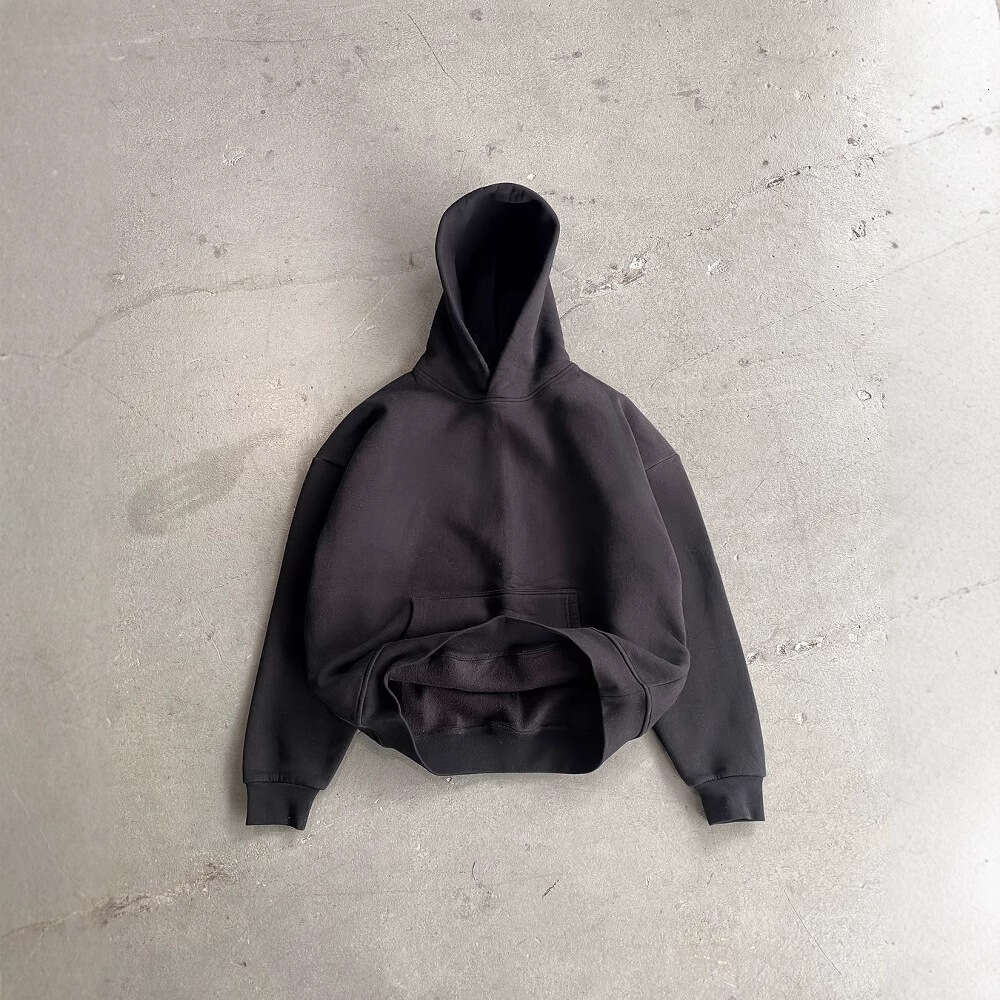 casual simple couple fashion hooded solid color loose sweatshirt sweatpants gift for man