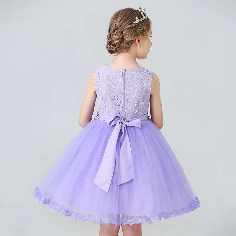 Girl's Dresses Girls Princess dress Childrens Day Birthday Party Lace Bubble skirt Summer style Dress Y250227Q3FX