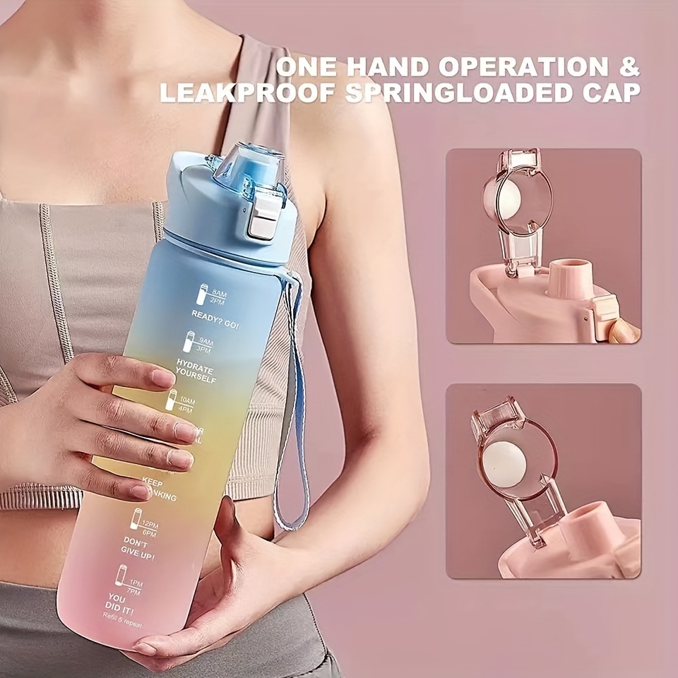 Hot Sale in Europe Water Bottles Motivational Bpa Water Bottle With Motivational Time Marker