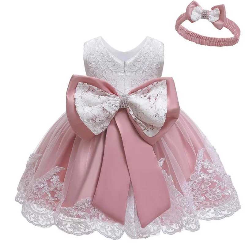 Girl's Dresses Childrens Elegant Dresses For Girls Baby 1st Birthday Party Dress Girls Princess Skirt Kids Lace Dresses 0-24Months Y250227I6WF