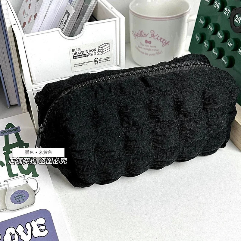 Ship from US Cosmetics storage bag makeup brush eyebrow pencil lipstick box female Kawaii cloud bubble organizer 250227FBB