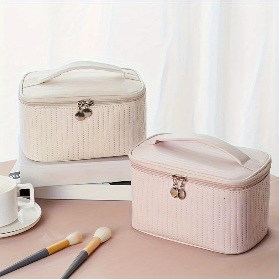 Ship from US Waterproof Makeup Bag Organizer for Women Spacious with Multiple Compartments Travel Toiletries Keep Your Cosmetics Safe 250227FBB