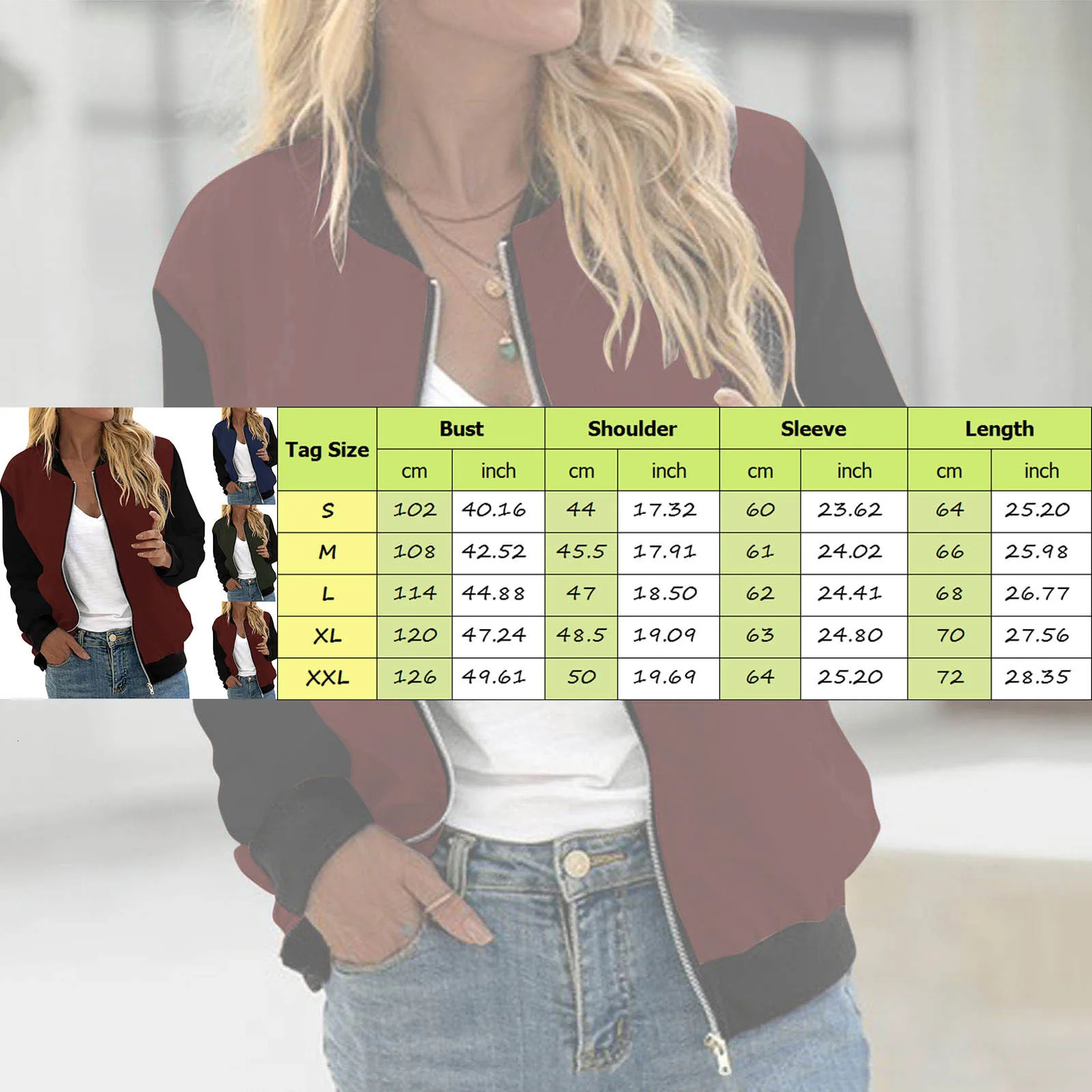 Autumn sports jacket womens floral print long sleeved short full zip bomber casual loose Chaqueta 250227