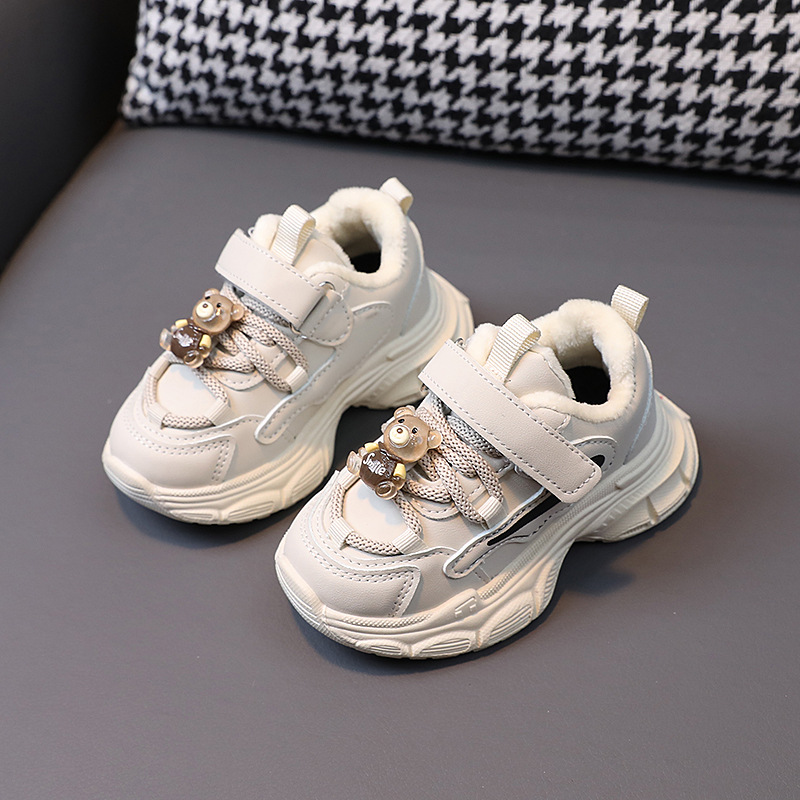 Kids Shoes for Boys Girls Sports Shoes New 2025 Cartoon Bear Children Shoes Leisure Soft Kids Sneakers Non-slip Cute Baby Shoes Sizes US5.5C-US12.5C 0
