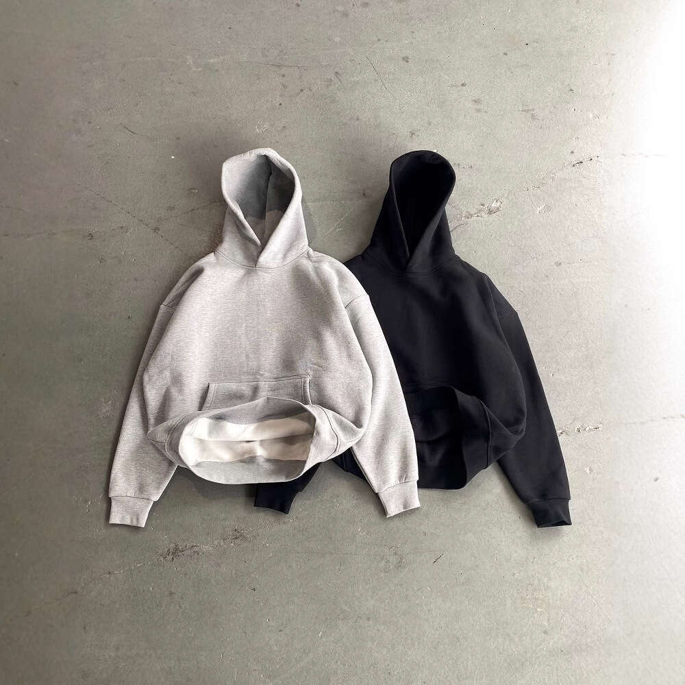 casual simple couple fashion hooded solid color loose sweatshirt sweatpants gift for man