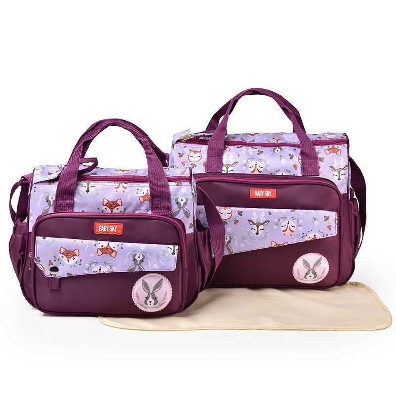 Diaper Bags MOTOHOOD 3pcs Mummy Maternity Nappy Bag Sets Large Capacity Nappy Bag Travel Nursing Bag for Baby Care Womens Fashion Bag Y250227SLEI