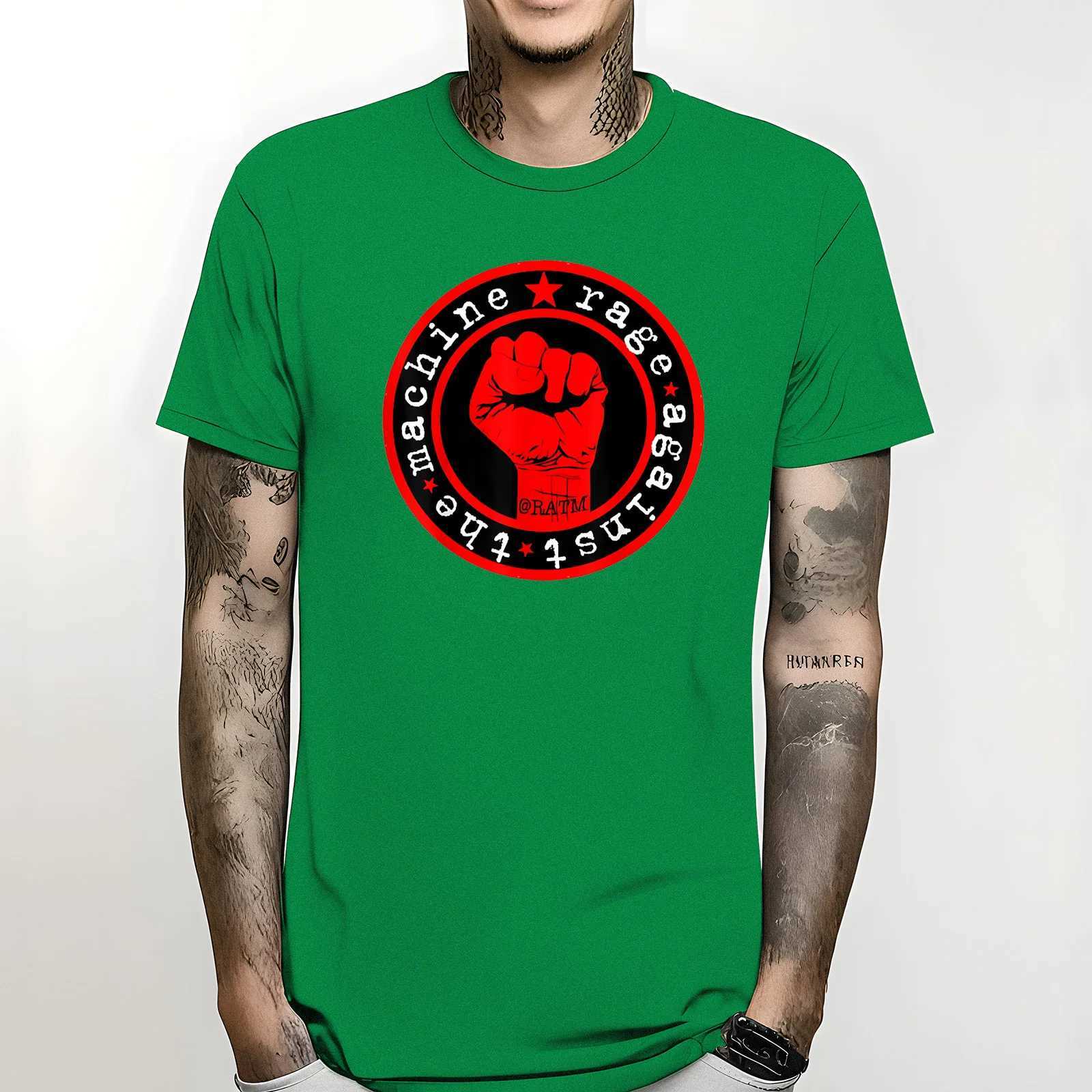 Graphic Short Slve T Shirt Oversized Rage Against The Machines RATM Unisex T-Shirt S-5XL Heavyweight Round Collar Strtwear X250227