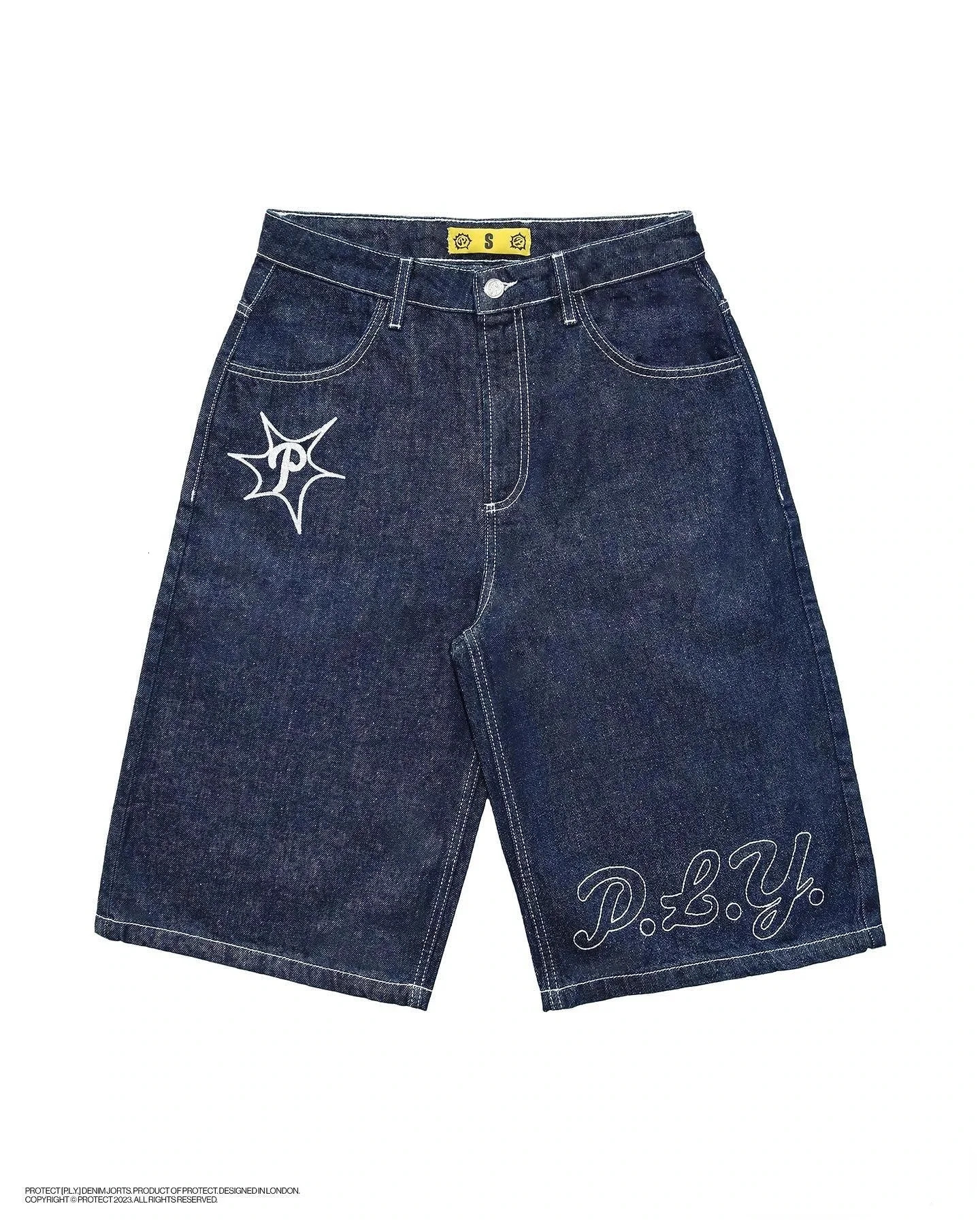 Mens casual slim fit mens shorts Y2k Demin Jogger streetwear denim hiphop summer cool fashion jeans 250226