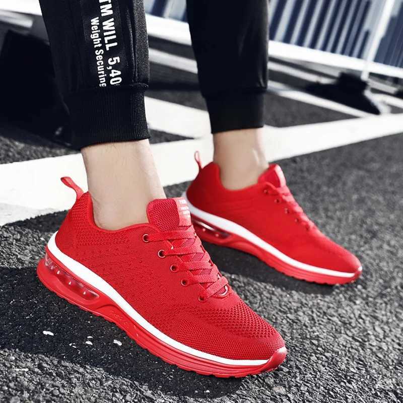 Hot Sale Womens Red Sneakers Big Size Running Shoes Breathable Walking Jogging Shoes Men Women Sport Sneaker womens sneakers Z250227