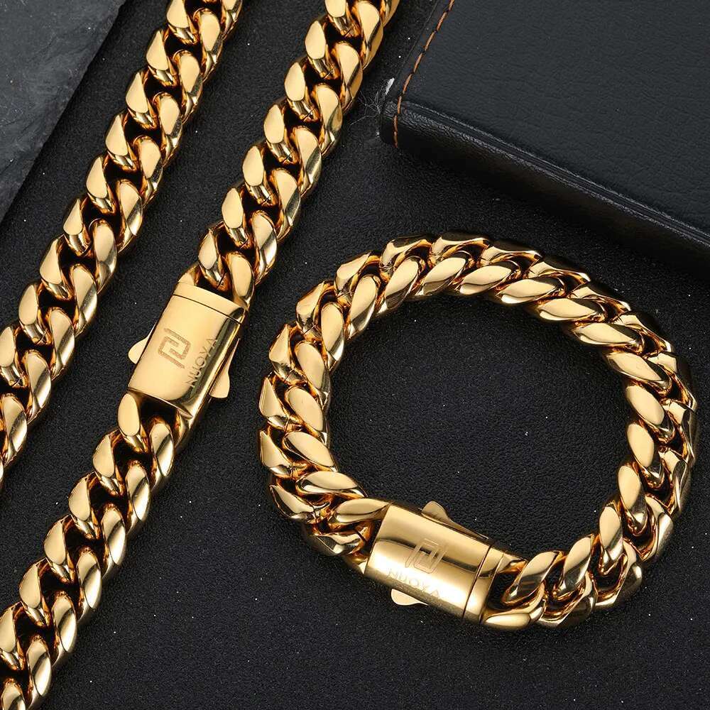 Hip Hop Rock Jewelry Free Custom Name Miami Cuban k Stainless Steel Bracelet For Men Drop Shipping