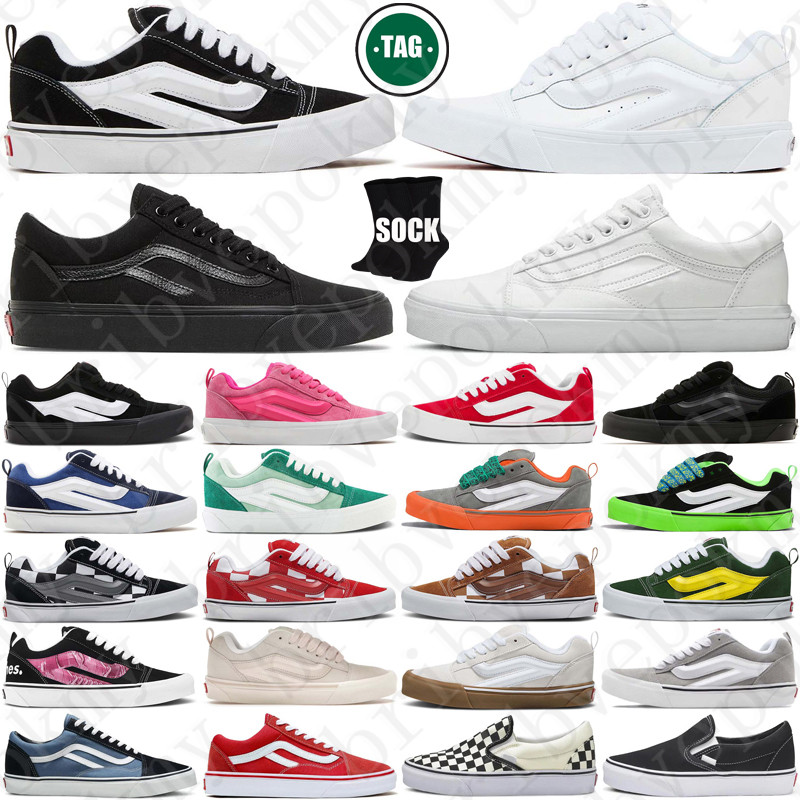 Free Shipping Designer vanse van knu skool vanes sneakers Shoes chaussure for mens womens white men trainers scarpe Plate-forme casual luxury top