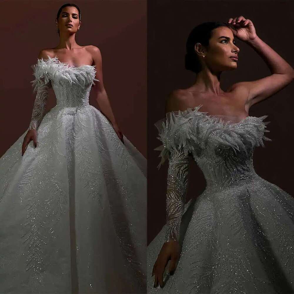Custom Backless Court Dress, Ball Gown, Designer Dresses, Irregular Appliques, Sequins, Wedding Dress