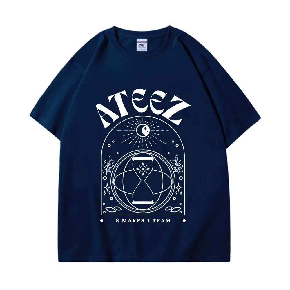 Limited Edition Ateez Graphic T Shirts Fashion Hip Hop Vintage Short Sleeve Tshirt Men Women Harajuku Kpop Oversized Tshirts 250226
