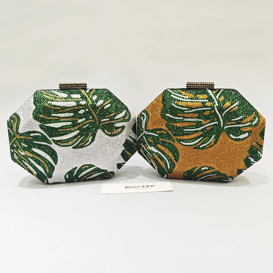 JXL y Green Leaf ner Womens Wallet Evening Package Pink Clutch Soiree Festival Fashion 250226