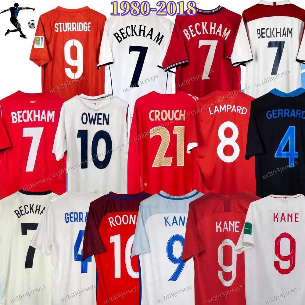 GASCOIGNE SOUTHGATE ENgLAnDs Retro Soccer Jerseys 80 85 90 96 SHEARER OWEN 98 UK Vintage Football shirts ROONEY GERRARD LAMPARD 02 04 06 08 10 12 Classic Football Kit