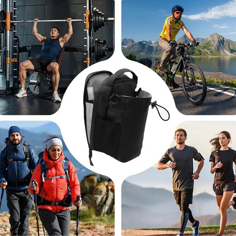Ship from US Magnetic Gym Bag Large Capacity Carrier With Phone Pocket Portable Water Bottle Pouch Accessories Organizer 250227FBB
