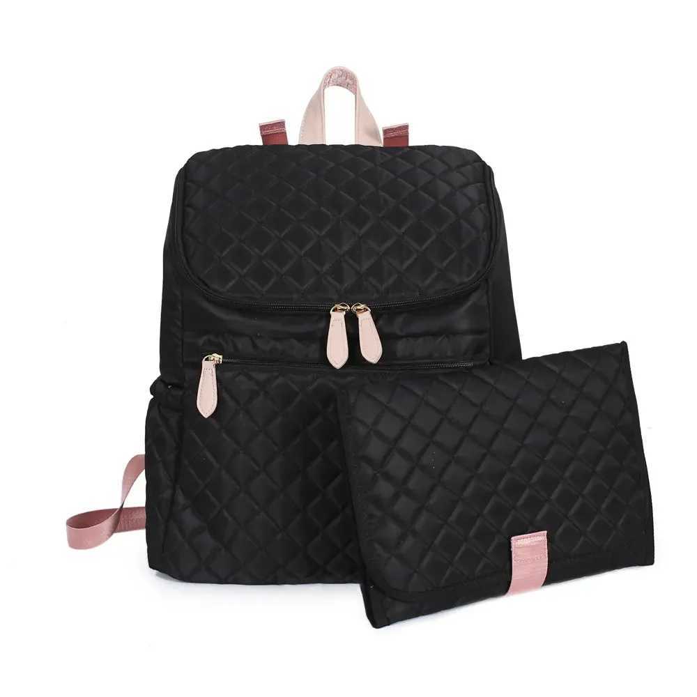 Diaper Bags 2022 Fashion New Baby Diaper Bag Backpack Multifunctional Diaper Bag Organizer with Thermal Milk Bottle Bag Baby Bags for Mom Y250227U41E