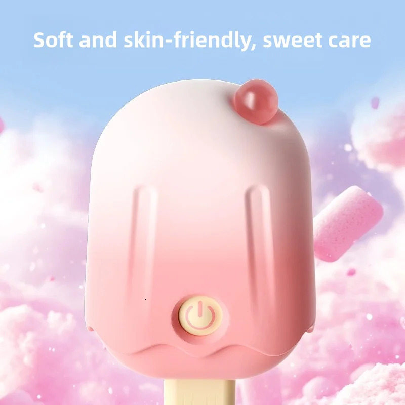 Ice cream portable vibrating sucking masturbation massager clitoris nipple vibrating sucking stimulator sex toys adult products 250227