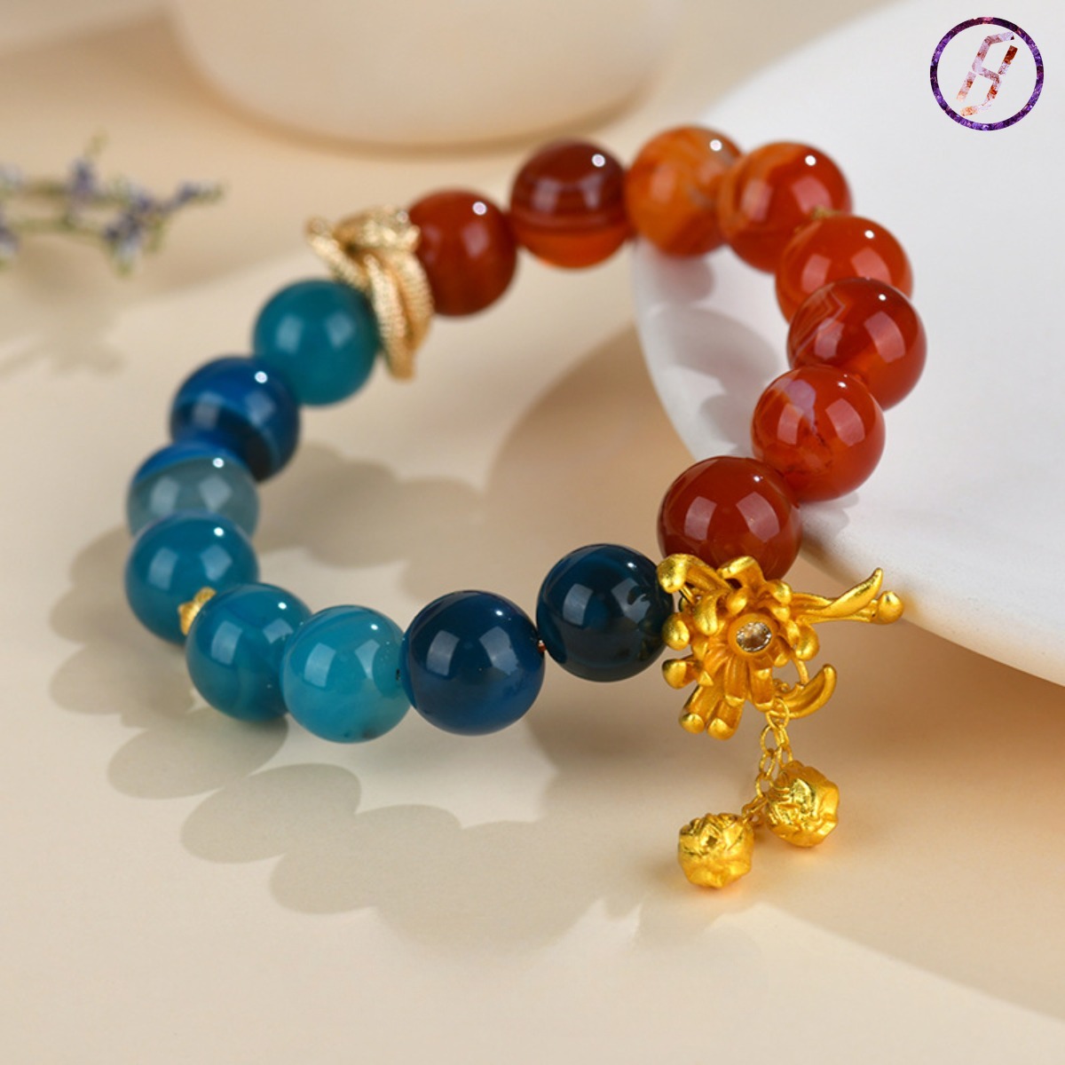 2025 New Network Hit "Nezha 2" Series A Variety of Original Bracelets Meditation Agate Pendant Passion Energy Bracelet Feng Shui Red Agate