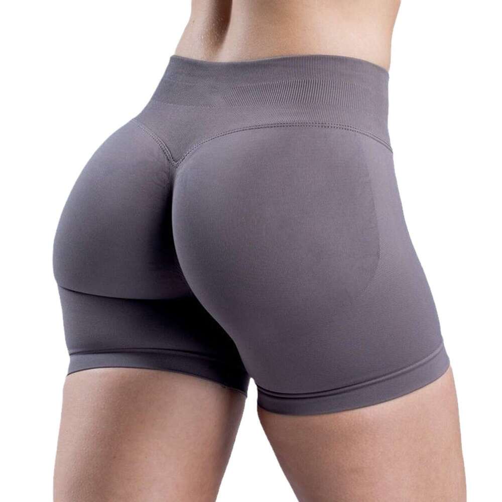 Fiess exercise shorts, women's high waisted yoga no awkward es, lifted buttocks, peach buttocks fiess pants, 2025 temperament versatile new trend
