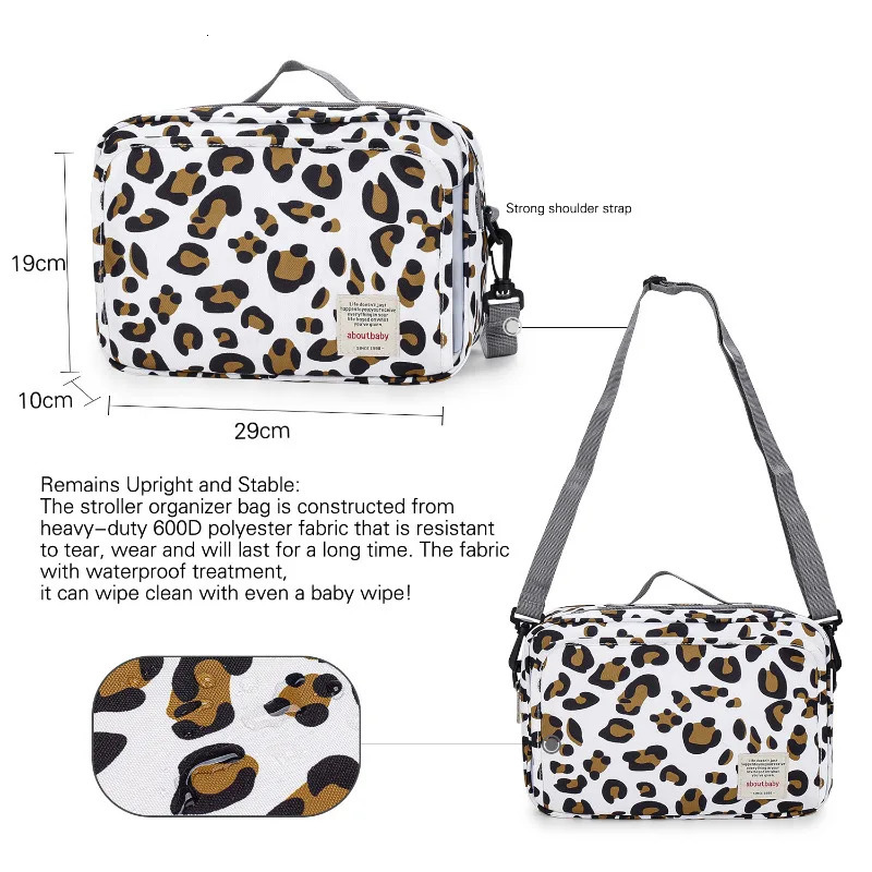 Mummy Diaper BagStroller Organizer Bags Mummy Large Capacity Travel Hanging Bag Bottle Holder Pram Diaper Bags Baby Stroller Bag 250227