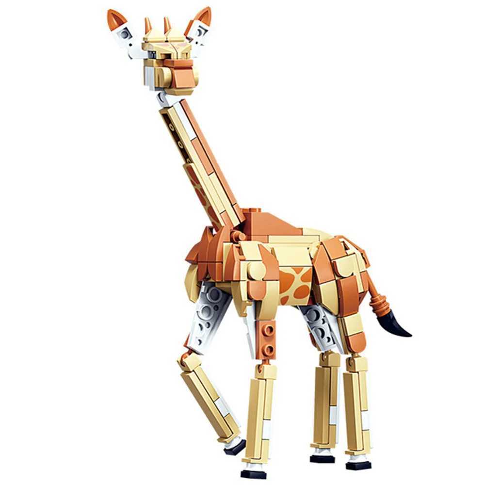 s Figures Kangaroo Girfe Figure Model Building Blocks Kits Toys For Children Wild Kids Gifts Y250227