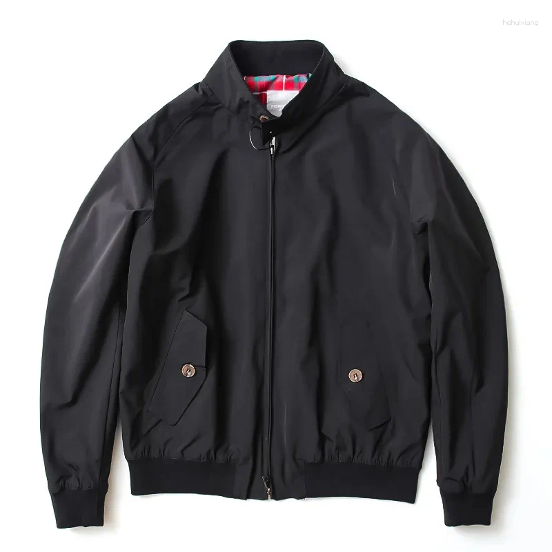 Men's Jackets Auticup American Style Vintage Casual Work Jacket G9 Hailington Spring Autumn Khaki Drill Stand Collar Motorcycle Windproof
